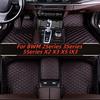 Автомобильные коврики с кожей, подходящие для BWM 2 серии, 3 серии, 5 серии, X2, X3, X5, IX3, аксессуары для ковриков пола салона автомобиля