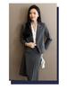 Профессиональный антивозрастной костюм-двойка для ранней осени, маленького размера, для собеседования, с юбкой миди