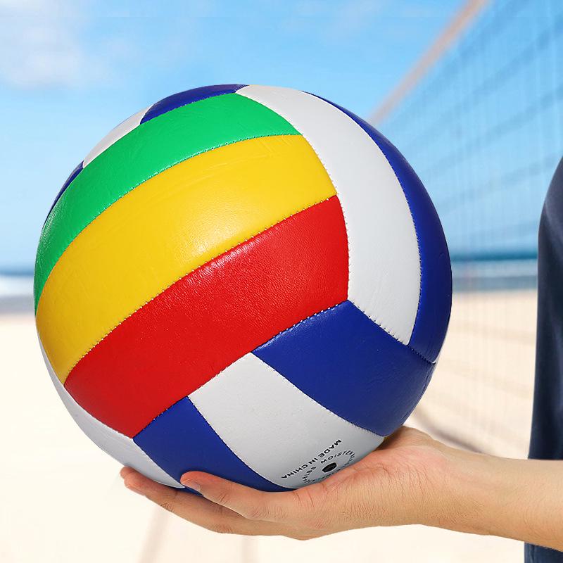 Junior Volleyball Size 4 or 5 - Soft PU Leather, Machine-Sewn, Ideal for Elementary to Junior High Training and Beach Play.