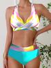 Summer Fashion Design Women's Bikini Two Piece Twisted Printed Swimsuit Tankini and Sports Beachwear S-5XL