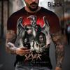 Новые футболки с принтом хэви-метал рок-группы Slayer 3D Мужская футболка с коротким рукавом в стиле хип-хоп Повседневная одежда для молодежи с индивидуальностью