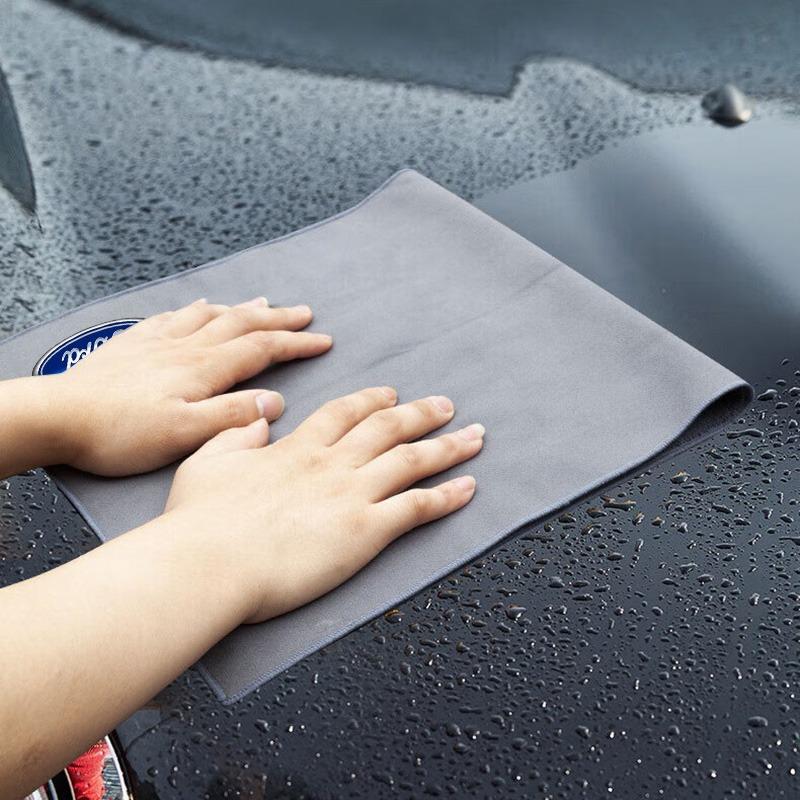 Plush Car Cleaning Towel Wipe Dry Cloth Absorb No Shed Lint Car Tools For Ford Raptor Fiesta Focus 2 3 4 Mondeo Ecosport Mustang Fusion