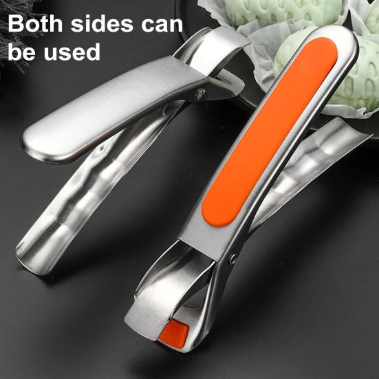 Антиожоговый зажим для миски, захват для сковороды из нержавеющей стали, теплоизоляция, подъемник для противней для духовки, горячих кастрюль, мисок, тарелок и подносов