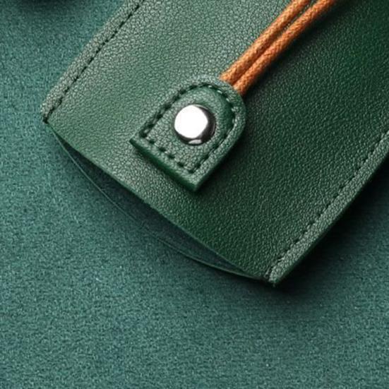 2 шт. Держатель для ключей Выдвижной чехол для ключей Защитный брелок-подвеска Искусственная кожа Скрытая цепочка для ключей Узор оленя Чехол-сумка для ключей