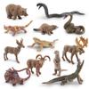 Realistic Forest Animal Figurines Including Reindeer Grizzly Bear And North American Bison Models For Home Decor