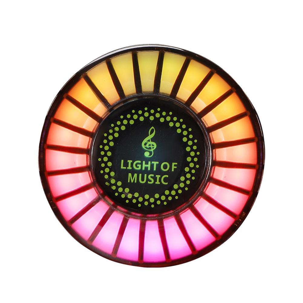 Автомобильный освежитель воздуха Ароматизатор Ароматерапия Парфюм RGB Лампа Подхват Интерьер Голос Ритм Музыка Свет Атмосфера O9J3