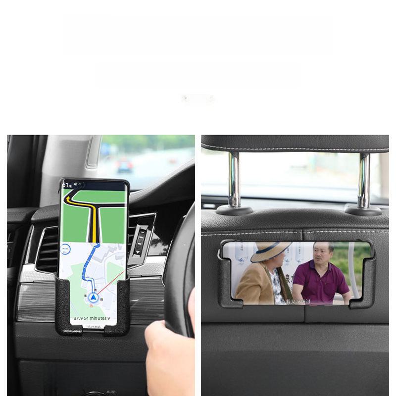 Multifunctional Car Phone Holder with Adhesive, Lazy Design for Navigation, Tablet Charging Stand.