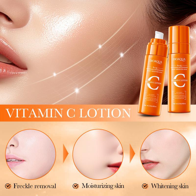 Bioaqua Лосьон-антиоксидант с витамином C для осветления и увлажнения 80 мл