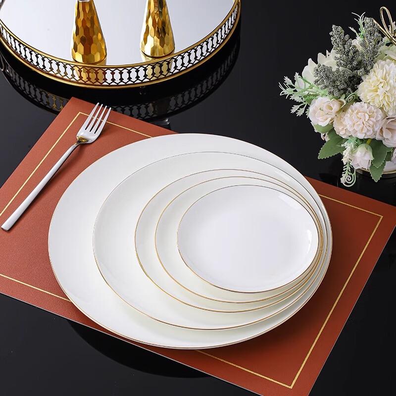 Pure White Bone China Dinner Plate