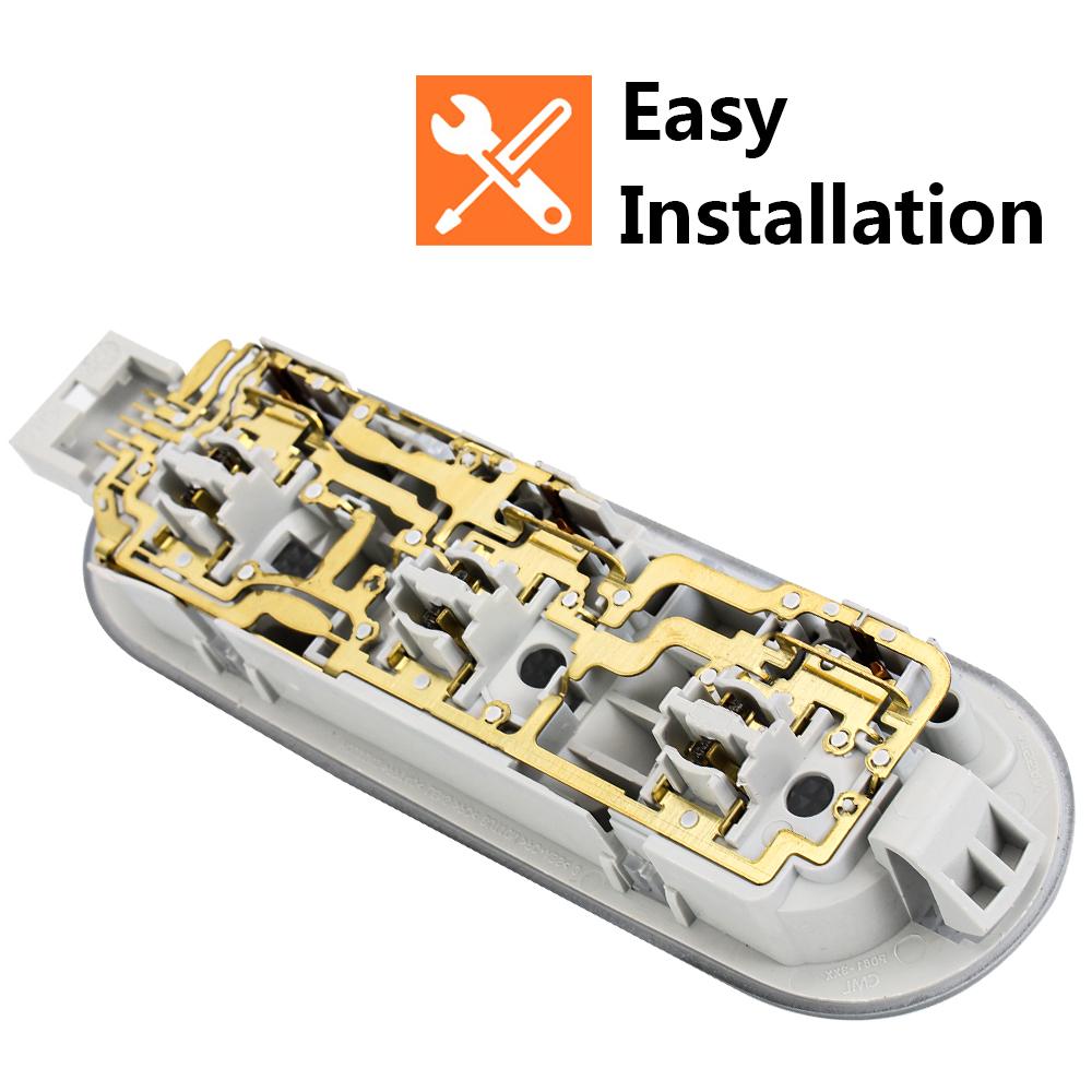 Автомобильный интерьерный купольный светильник для чтения, автомобильный потолочный светильник, автомобильные аксессуары для Nissan Qashqai Sunny Micra/March Renault Dacia, автомобильный Стайлинг