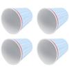 4Pcs Set Imitation Porcelain Water Cup Originality Beverage Mug for Home School Restaurant