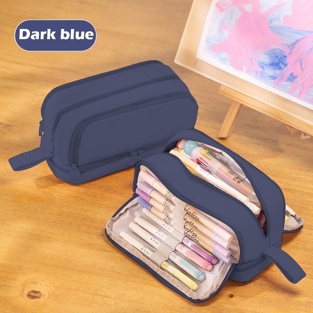 Пенал большой емкости, многофункциональный пенал PenPouch, пенал цвета макарон для хранения канцелярских принадлежностей для школьников и студентов, школьные офисные принадлежности
