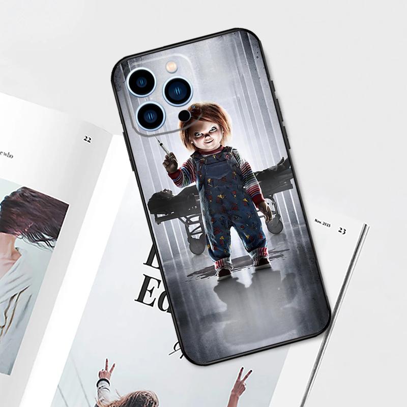 Чехол-кейс для iPhone 17 Pro Max 14 13 12 11 15 16 Pro Max mini 15 Plus 16e 17 Air с изображением куклы Чаки из фильма ужасов