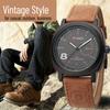Мужские часы Кварцевые винтажные аналоговые деловые повседневные наручные часы