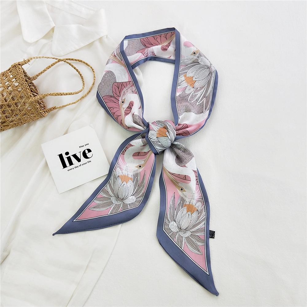 New Scarves Silk Scarves Women'S Spring And Autumn Season Long Decorative Professional Scarves Summer Thin Styles Paired With Shirts Stylish