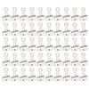 50Pcs Metal Hollow Binder Clips Multipurpose Durable Paper Clamps for Document Certificate Ticket Clothes Silver