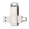 Металлическая флеш-память Netac US15 с двойным интерфейсом USB 3.2 Type-C