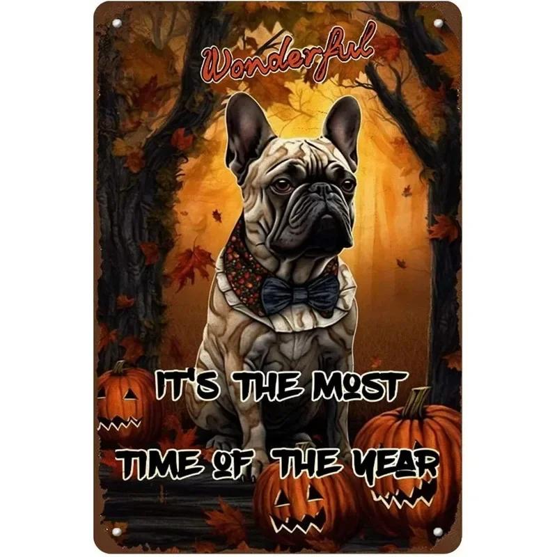 Metal Tin Signs Corgi Labrador Wall Decoration Plaque Vintage Art Poster Iron Painting for Man Cave Home Cafe Garden Club Bar