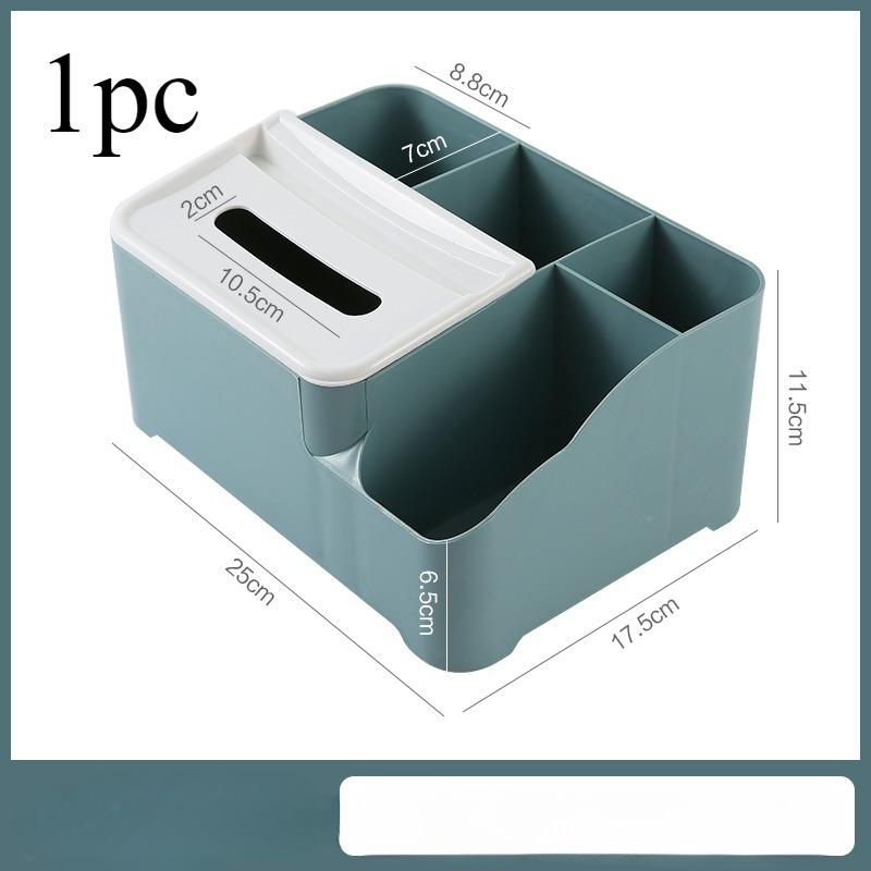 Multifunctional Tissue Storage Box Cover Napkin Holder Sundries Ontainer Stationery Organizer for Bedroom Office Bathroom Vanity