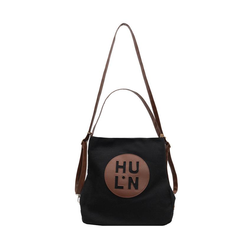 Холщовая сумка женская 2025 новая модная большой вместимости многоцелевой рюкзак студенческий класс на плечо сумка-тоут