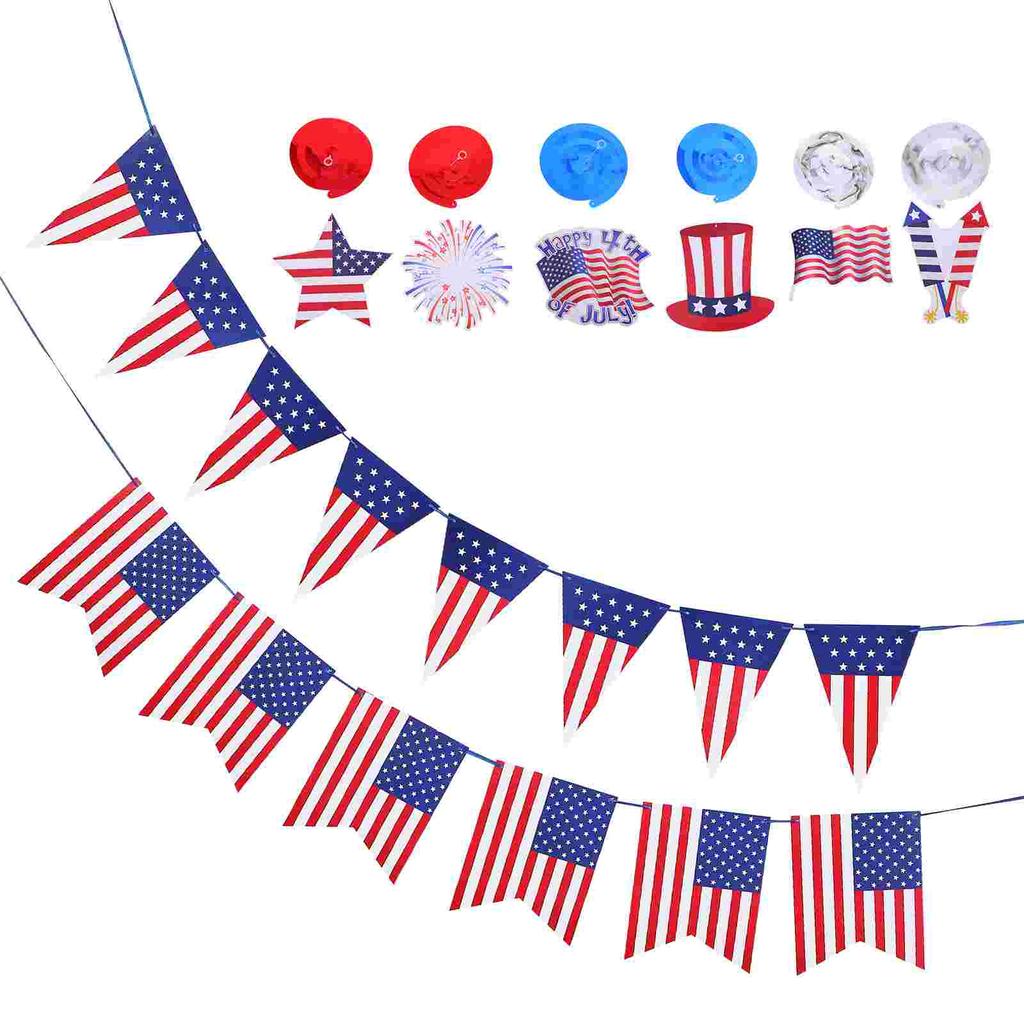 Подвеска на День независимости Другие декоративные элементы Украшения Реквизиты для вечеринок Пластиковые подвесные украшения