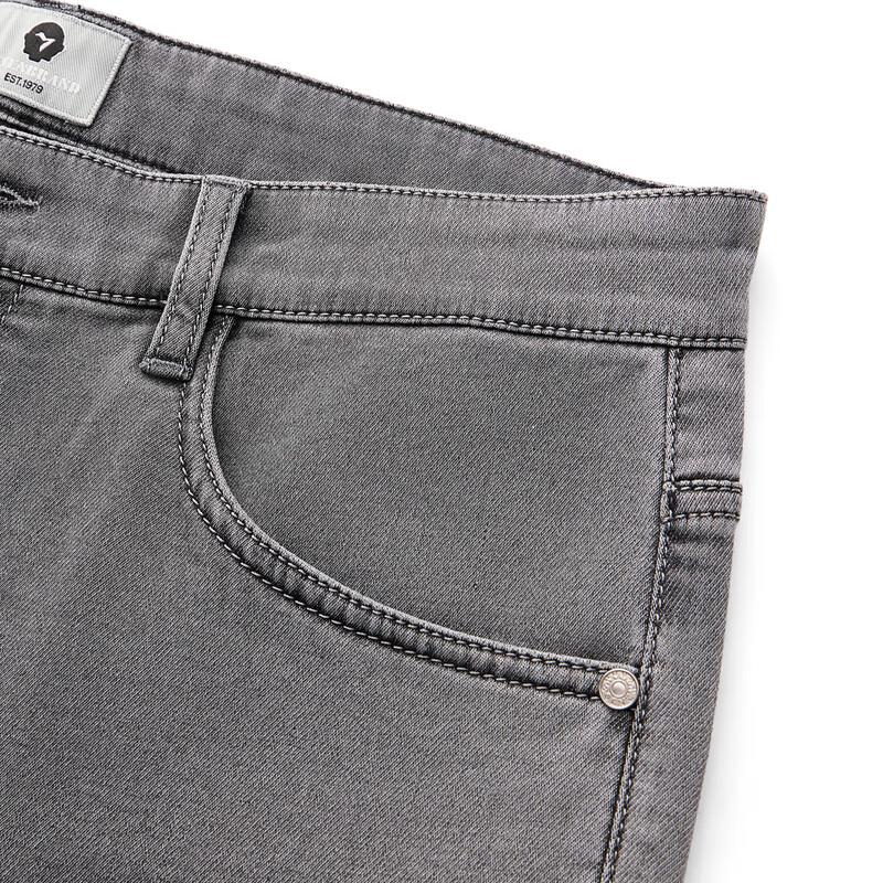 Мужские джинсы прямого кроя из выстиранного денима Septwolves