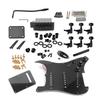 ST Style Electric Guitar Full Set DIY Accessory Black with Prewired Pickguard SSS Pickup and Other Accessories Kit, Bridge,