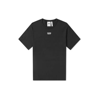 Футболка Originals Trefoil Vocal Tee Solid Box Logo с короткими рукавами, мужские топы, черные ED7220