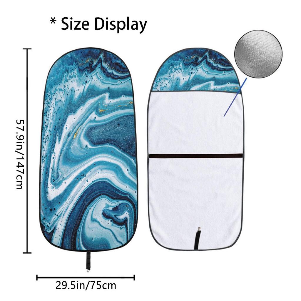 Universal Car Seat Towel Cover for Gym & Exercise - All-Season Front Seat Protector