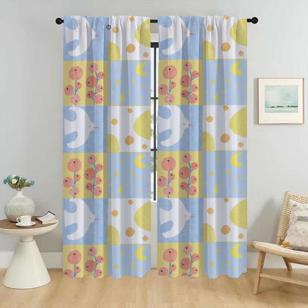 Разноцветные секционные кухонные шторы для гостиной, домашние интерьерные шторы, 2 штуки, шторы-тени, элегантная камера