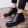 Men Business Ankle Boots Black PU Thick Bottom Wear Resistant Strap Short Boots Business Office Dress Boots Size 38-44 Men Boots