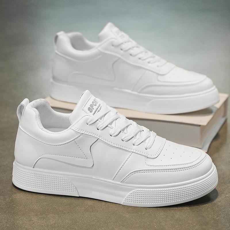Обувь на толстой подошве Корейская обувь на мягкой подошве повседневная мужская модная и универсальная обувь на платформе белая обувь трендовая спортивная обувь
