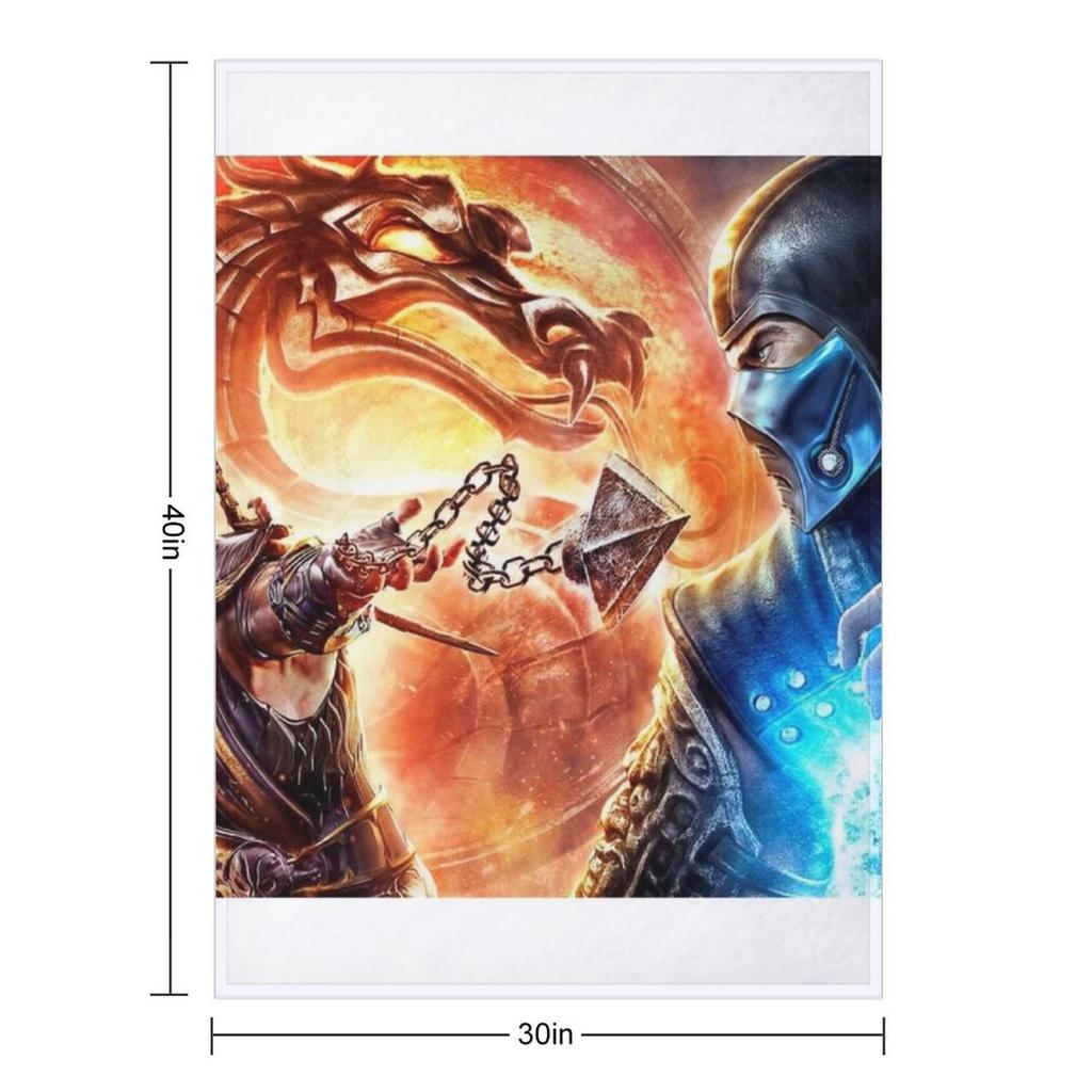 Плед Mortal Kombat Ретро Волосы Детские Вещи Пледы