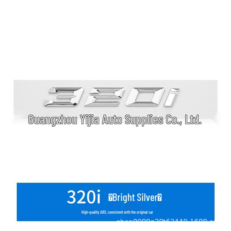 BMW 3 Series 330Li 335i Trunk Emblem, 328d 330d Rear Exhaust Letter Sticker