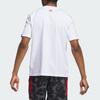 Adidas X Bape Collaboration Dame 9 FW24 Graphic Logo Cartoon Short Sleeve T-Shirt Men Tops White JF1155