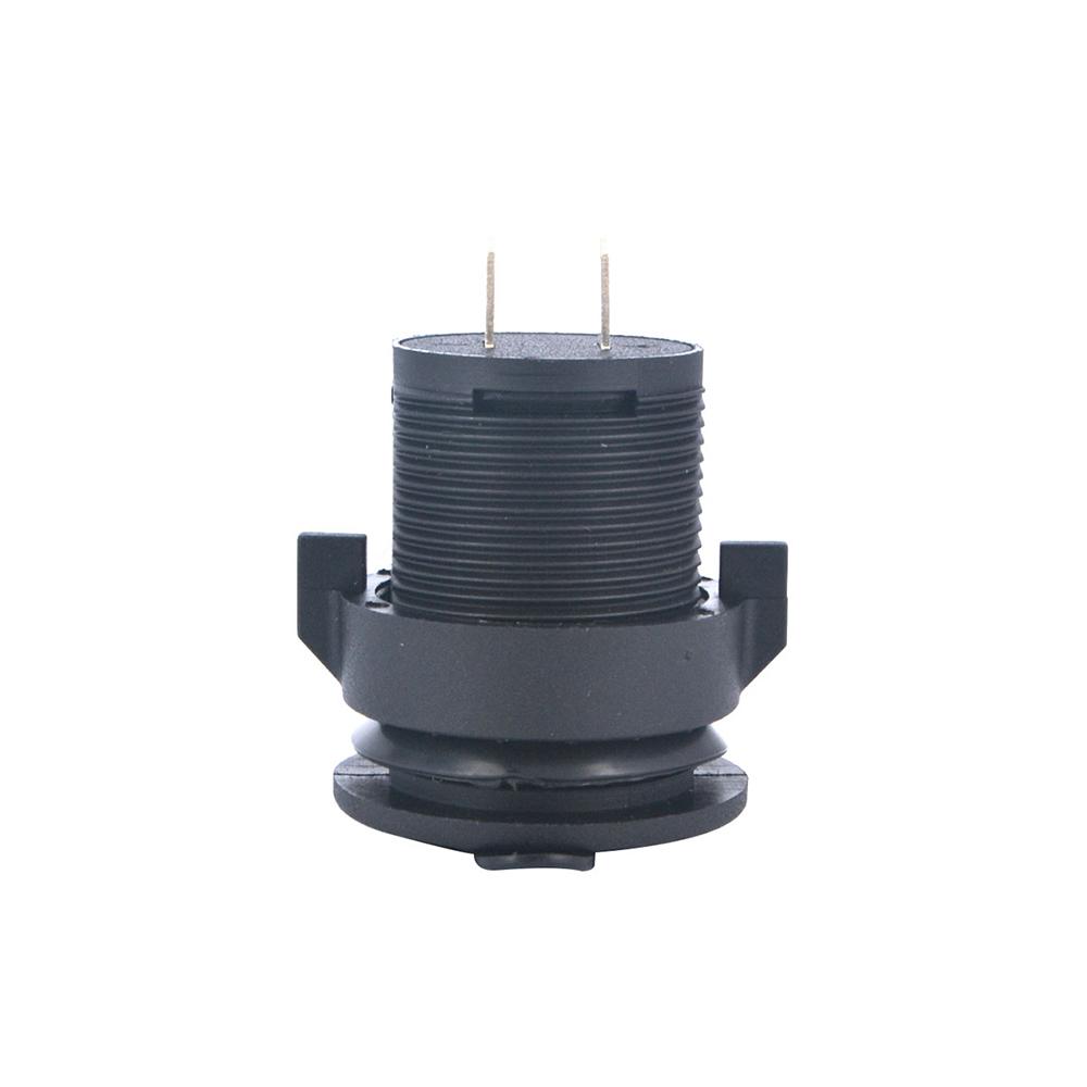 Автомобильное зарядное устройство с двумя портами USB, розетка 5 В, 1 А и 2,1 А для мобильного GPS-зарядного устройства, автомобиля, лодки, морского фургона, скрытого монтажа (С проводом)