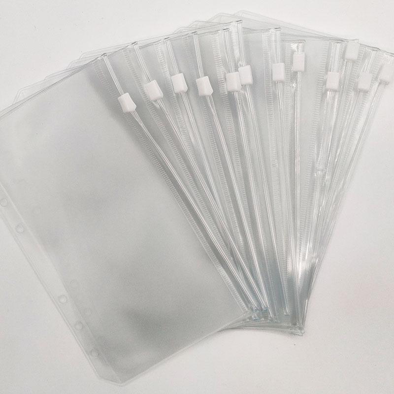 Бюджетный планер формата A5A6 со сменными внутренними листами, карманом на молнии, разделителями, 7-дюймовыми 6-отверстными вкладышами и английскими наклейками.