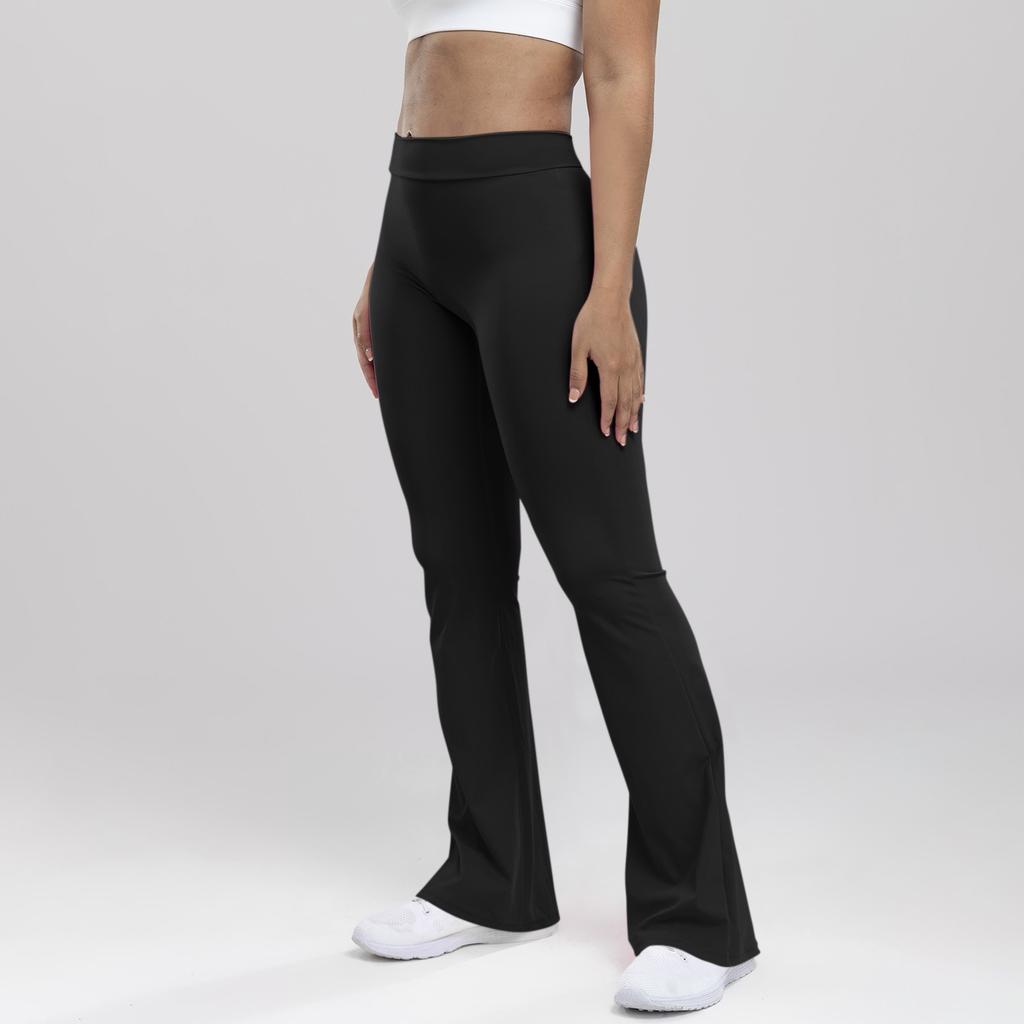 Женские спортивные брюки с высокой талией и подъемом бедер для тренировок, бега, похудения, йоги, расклешенные брюки