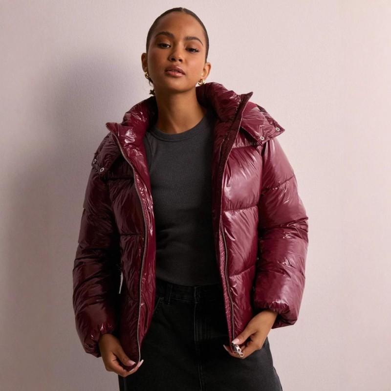 Womens Warm Hooded Cotton Jacket Thick Winter Coat Loose Fit Street Style Solid Color Casual Outerwear