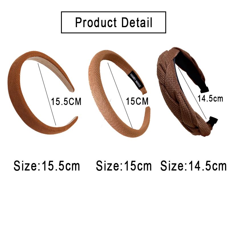 Новые корейские женские широкие ленты для волос, головной убор, винтажный простой обруч для волос с принтом, резинки для волос, аксессуары для волос для девочек, головные уборы