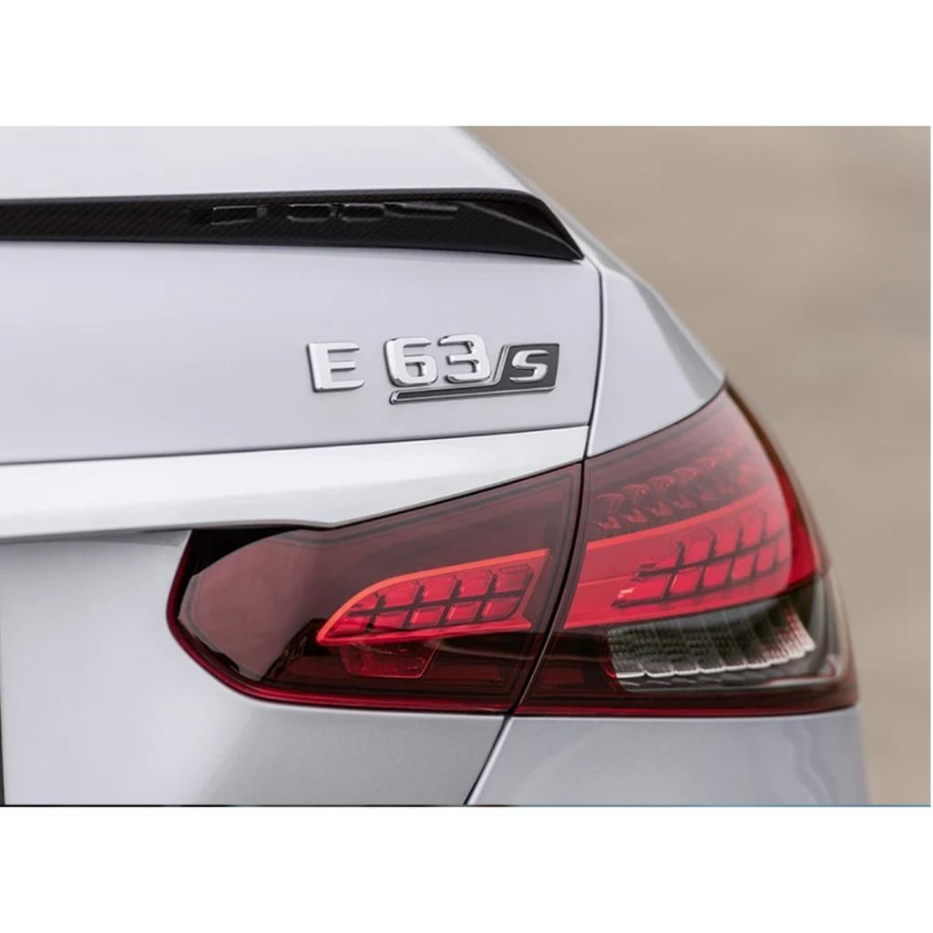 3D ABS E63 E63S Logo Emblem Decal Car Rear Trunk Badge Sticker