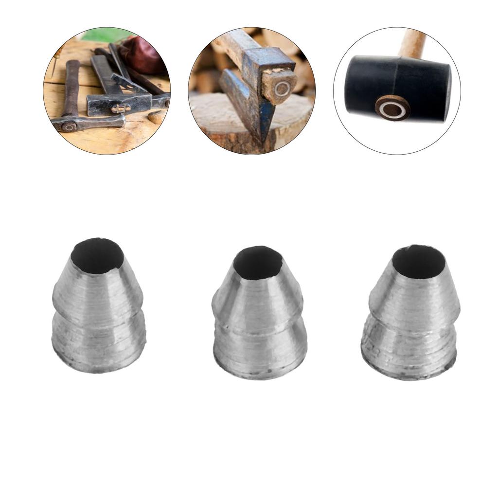 20pcs  Round Handle Wedges Steel Hammer Handle Splitting Wedge Set for  Claw Hammer Sledge