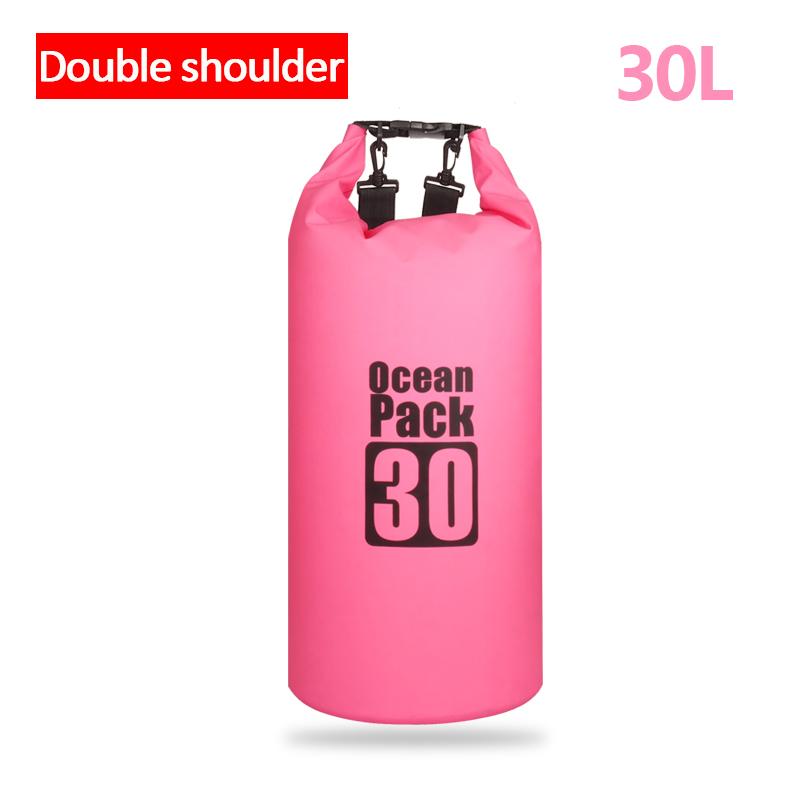 500D Waterproof Swimming Bag Dry Sack 2/5/10/15/20/30L Waterproof Floating Dry Gear Bags For Boating Fishing Rafting Swimming