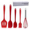5 шт. кухонные принадлежности для приготовления пищи, бытовые пищевые силиконовые мини-скребки для выпечки, щетка для масла, венчик для взбивания яиц, зажим для еды, набор инструментов для выпечки