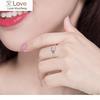 Кольцо Bamoer Basic Clear Zirconia Finger Ring из стерлингового серебра в стиле минимализма для женщин, обручальное кольцо