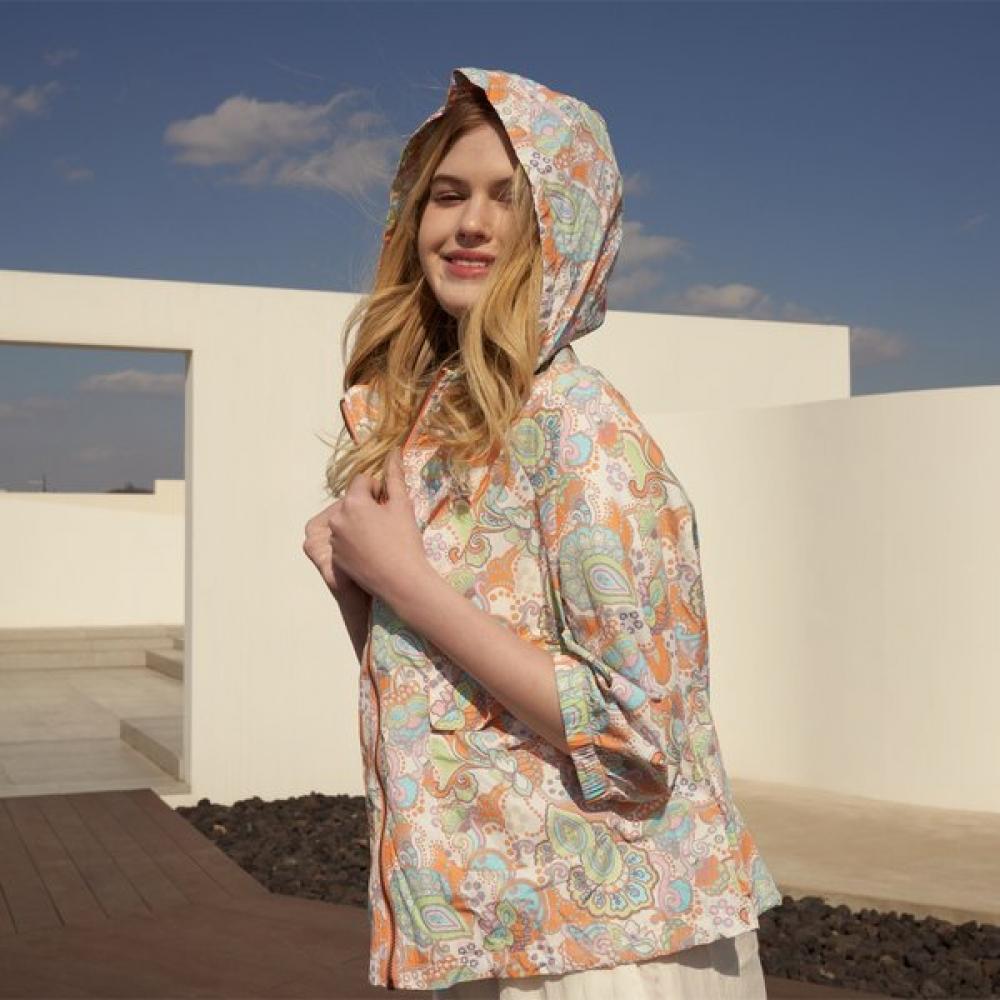 Lipbbam Printed Uv Hood Wind Jacket Ss Ljs001