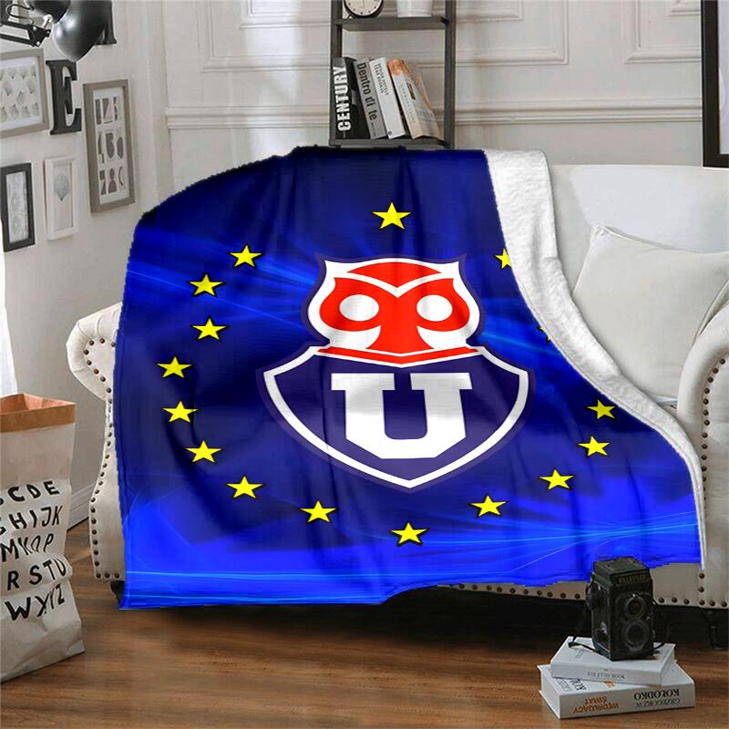 Universidad de Chile Flannel Blanket Soft All-Season Throw, Design for Camping, Car Travel, Hiking Sofa, Bed, Office Perfect Gift for Parties