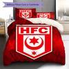 Постельное белье с узором Hallescher FC, Комплект с одеялом, Пододеяльник, Наволочка, Домашний подарок на день рождения (1 пододеяльник + 2 наволочки, без наполнителя)