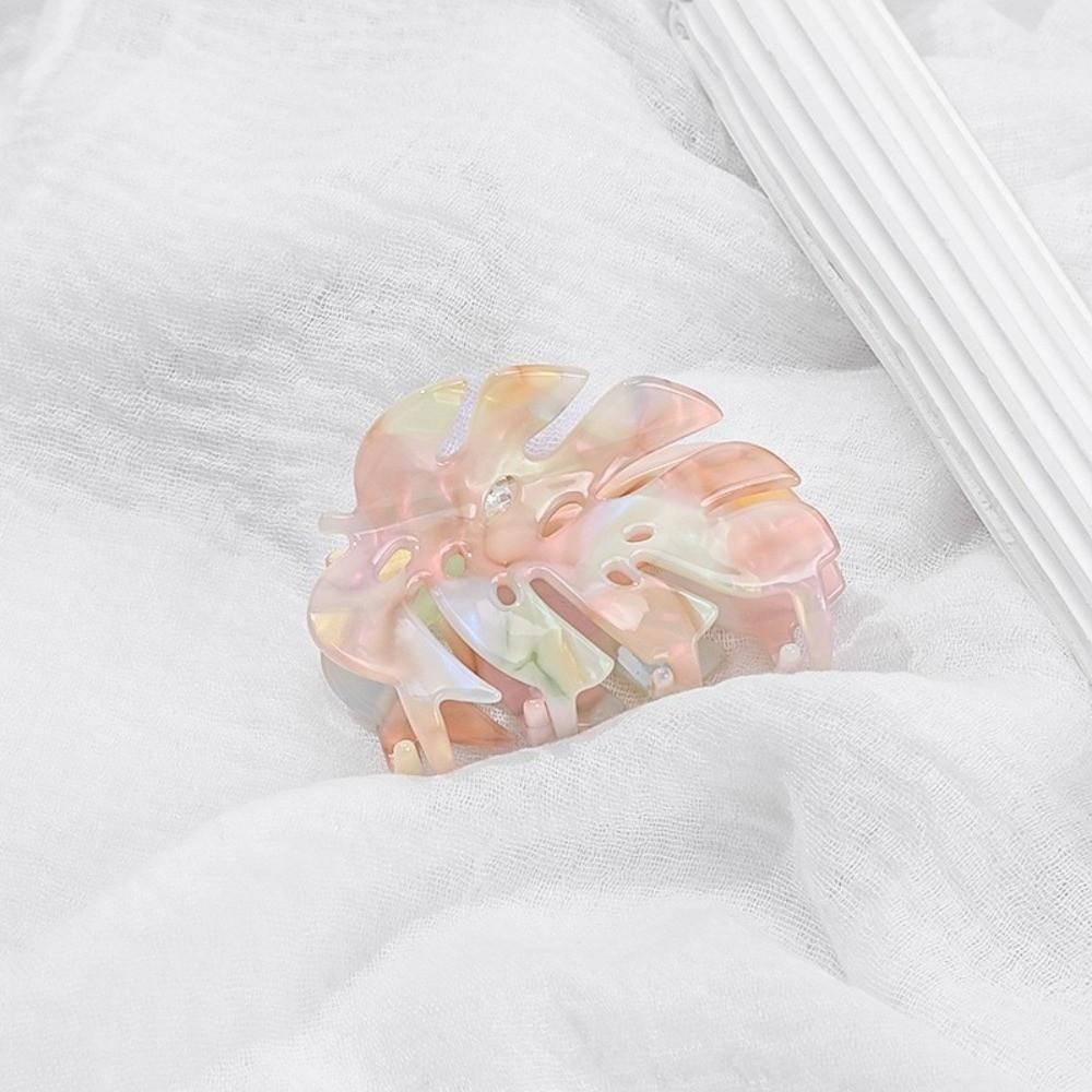 Leaf Style Shark Grab Clip Simple Design Leaf Style Clip Cute New Texture Clip Hair Accessory