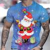 Hot Sell Christmas T-Shirt For Men 3d Snowman Printed Men'S Clothing Street Designer Short Sleeve Tshirts Daily Casual Tops Tees